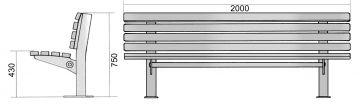 Banc urbain ARIANE