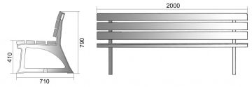 Banc urbain SQUARE