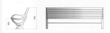 Banc urbain BALADIN   - banc ou fauteuil -