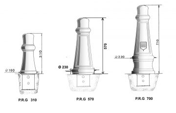 Borne P.R.G 700, 570  et 310